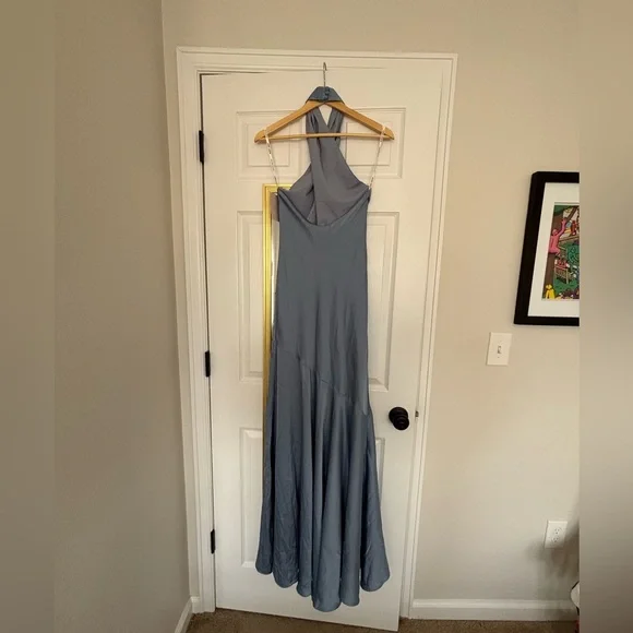 NWT Birdy Grey Dusty Blue Bridesmaid Dress - Picture 4 of 7